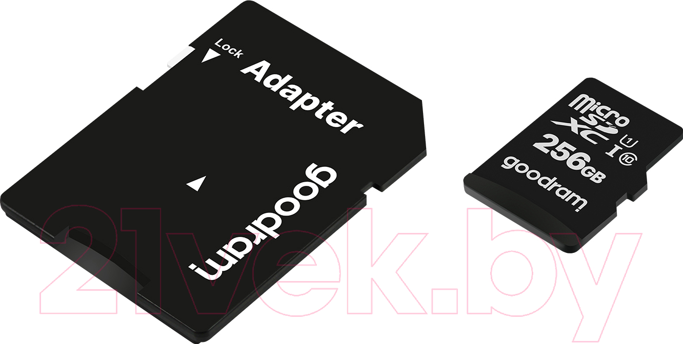 Карта памяти Goodram microSD UHS-I Class 10 256GB + адаптер (M1AA-2560R12)