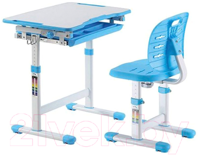 Парта+стул Растущая мебель Elfin B201S (голубой)