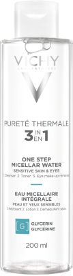 Мицеллярная вода Vichy Purete Thermale с минералами для чувствит. кожи лица глаз и губ (200мл)