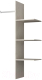 Комплект полок для корпусной мебели Anrex Magellan 2DG2S (сосна винтаж) - 