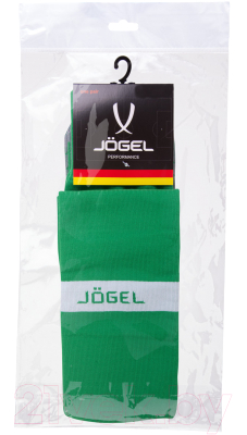 Гетры футбольные Jogel JA-003 (зеленый/белый, р-р 32-34)
