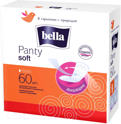 Прокладки ежедневные Bella Panty Soft (60шт)