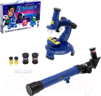Набор оптических приборов Эврики Телескоп и микроскоп / 1629481