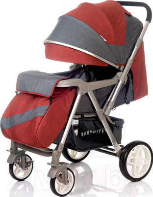 Детская прогулочная коляска Babyhit Sense (Red Grey)