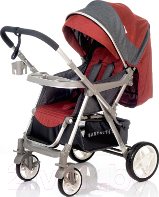 Детская прогулочная коляска Babyhit Sense (Red Grey)