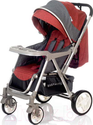 Детская прогулочная коляска Babyhit Sense (Red Grey)