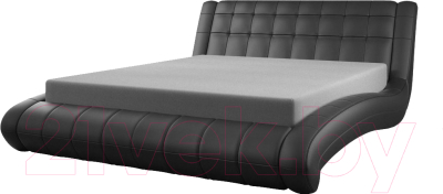 Двуспальная кровать Bravo Мебель Шарлотта с ПМ 180x200 (антрацит)
