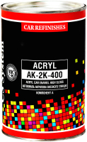 Эмаль автомобильная CS System Acryl AK-2K-400 601 / 85295 (800мл, черный) - 