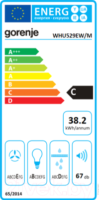 Вытяжка плоская Gorenje WHU529EW/M