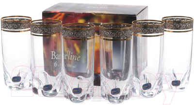 Набор стаканов Bohemia Crystal Barline 25089/43249/133/300 (6шт)