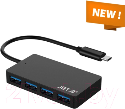 USB-хаб Jet.A JA-UH38 (черный)