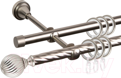 

Карниз для штор АС ФОРОС, Grace D16K/16Г + наконечники Орион