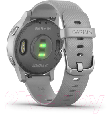 Умные часы Garmin Vivoactive 4s / 010-02172-03 (серебристый/серый)