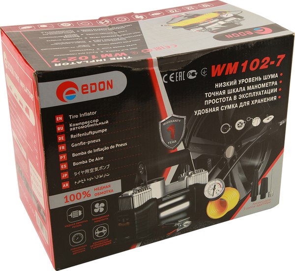 Автомобильный компрессор Edon WM102-7