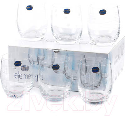Набор стаканов Bohemia Crystal Elements 25180/379712/300 (6шт)