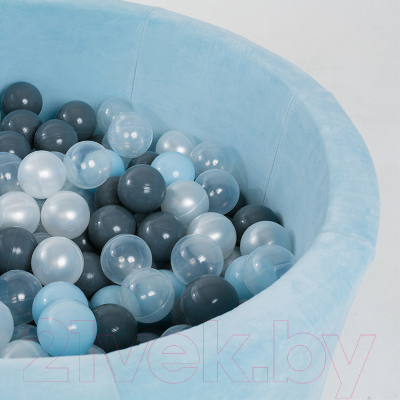 Сухой бассейн Romana Airpool Max ДМФ-МК-02.54.01 (голубой, 150 шариков ассорти с серым)