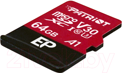 Карта памяти Patriot microSDXC EP Series UHS-I U3 V30 A1 64GB (PEF64GEP31MCX)