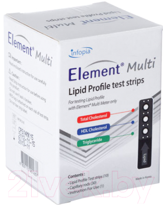 Тест-полоски для глюкометра Infopia Lipid Profile Element Multi (5шт)