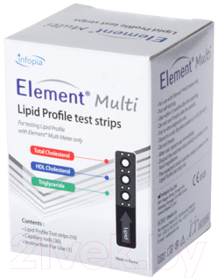 Тест-полоски для глюкометра Infopia Lipid Profile Element Multi (5шт)