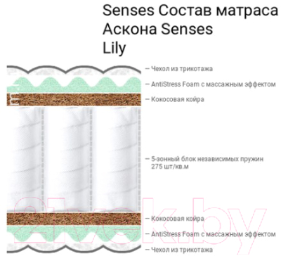 Матрас Askona Senses Lily 160x200