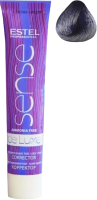 Крем-краска для волос Estel De Luxe Sense Corrector 0/11 (синий) - 