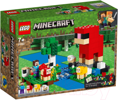 Конструктор Lego Minecraft Шерстяная ферма / 21153