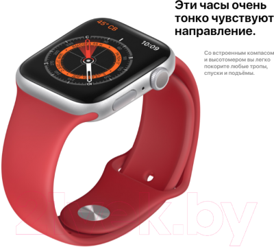 Умные часы Apple Watch Series 5 GPS 40mm / MWV62 (алюминий серебристый/белый)