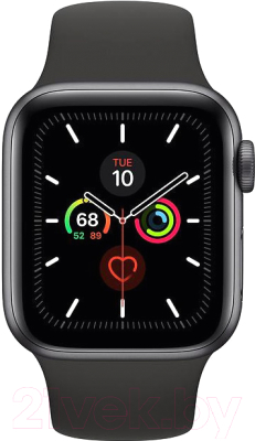 Умные часы Apple Watch Series 5 GPS 40mm / MWV82 (алюминий серый космос/черный)