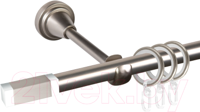 

Карниз для штор АС ФОРОС, Grace D16Г составной + наконечники Квадро хром