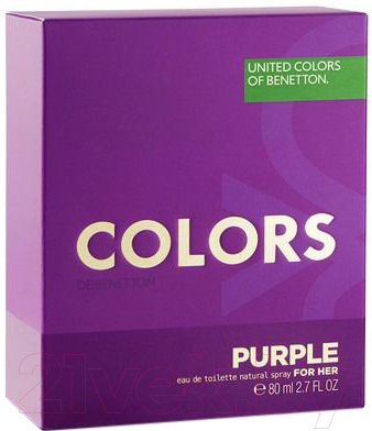 Туалетная вода United Colors of Benetton Colors Purple for Women (80мл)