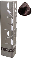 Крем-краска для волос Estel De Luxe Silver 4/75 (шатен коричнево-красный) - 