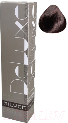 Крем-краска для волос Estel De Luxe Silver 4/75 (шатен коричнево-красный)