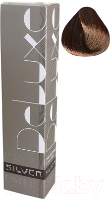Крем-краска для волос Estel De Luxe Silver 5/75 (светлый шатен коричнево-красный)