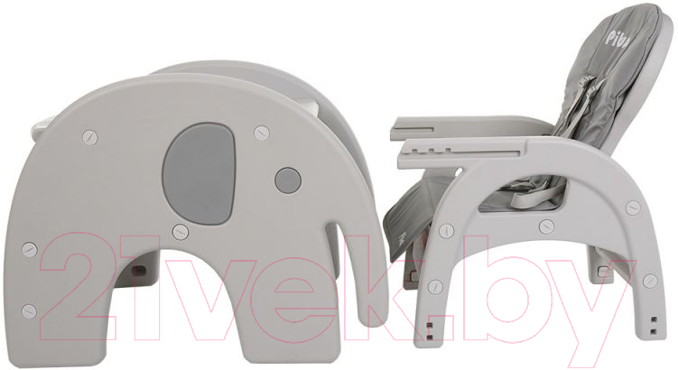 Стульчик для кормления Pituso Elephant / D02-2/HN-529-Grey