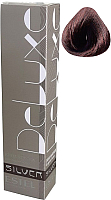 Крем-краска для волос Estel De Luxe Silver 5/76 (светлый шатен коричнево-фиолетовый) - 