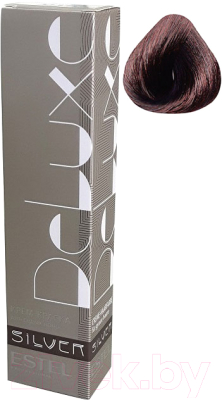 Крем-краска для волос Estel De Luxe Silver 5/76 (светлый шатен коричнево-фиолетовый)