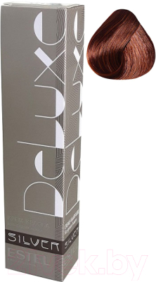 Крем-краска для волос Estel De Luxe Silver 6/4 (темно-русый медный)