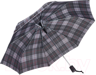 Зонт складной Ame Yoke AV 551СН-5 (серый/клетка)