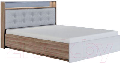 Двуспальная кровать Сакура Виктория №16.1М 160 (шимо светлый/мокко глянец)