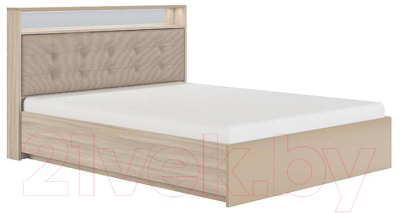 Двуспальная кровать Сакура Виктория №18М 180 (шимо светлый/мокко глянец)