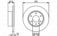 Тормозной диск Bosch 0986479A51