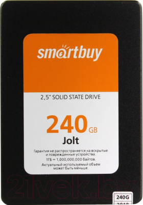 

SSD диск SmartBuy, Splash Jolt 240GB (SB240GB-JLT-25SAT3)