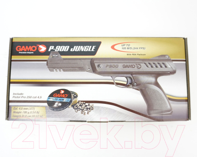 Пистолет пневматический Gamo P-900 Jungle Set / 6111029-J (для свинцовых пулек)