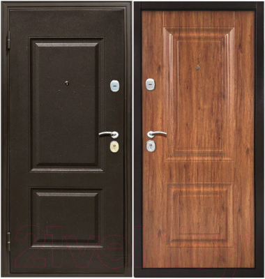 Входная дверь Магна Классика (96x205, античный орех левая)