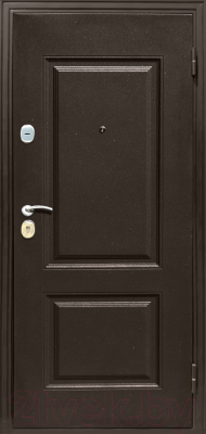 Входная дверь Магна Классика (96x205, античный орех правая)