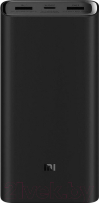 Портативное зарядное устройство Xiaomi Mi Power Bank 3 Pro 20000mAh VXN4254GL/PLM07ZM (черный)