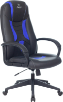Кресло геймерское Бюрократ Zombie Viking-8 (экокожа черный/синий) - 