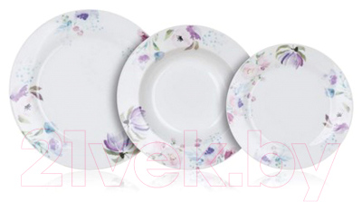 Набор тарелок Белбогемия Pink Flowers 60311123 / 87171
