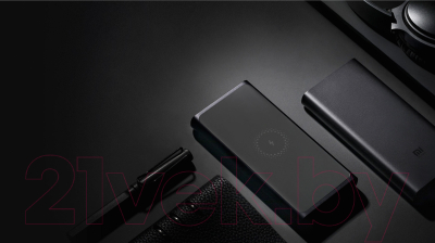 Портативное зарядное устройство Xiaomi Mi Wireless Charger 10000mAh / PLM11ZM (черный)