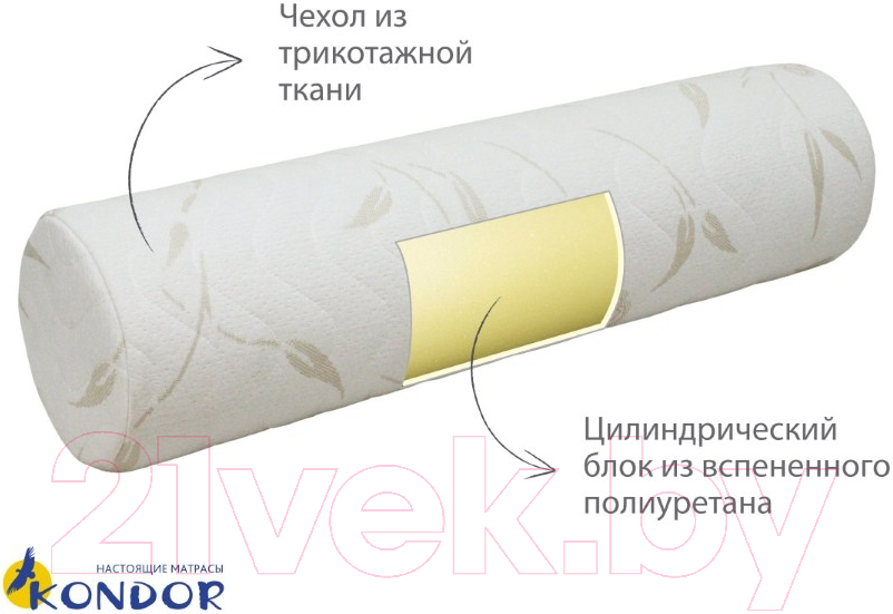 Ортопедическая подушка Kondor 100x20